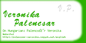 veronika palencsar business card